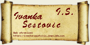 Ivanka Šestović vizit kartica